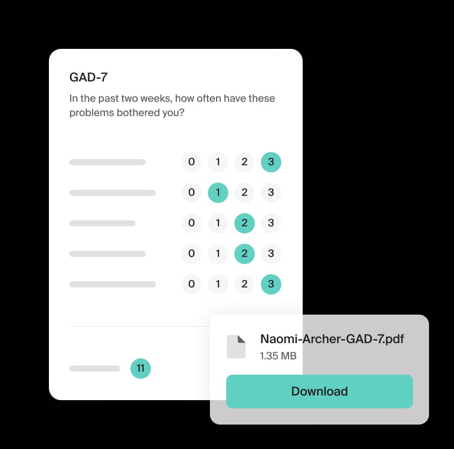 Formulários para pacientes